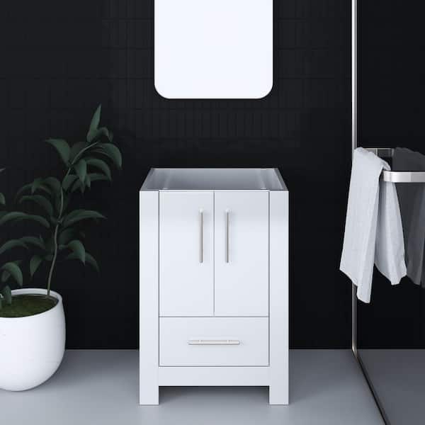 VOLPA USA AMERICAN CRAFTED VANITIES Boston 30 in. W x 20 in. D x 34 in. H Bath Vanity Cabinet without Top in Glossy White