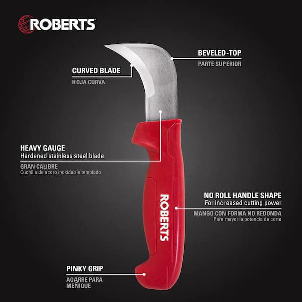 Vinyl Flooring Utility Knife with Curved Blade
