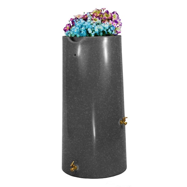 Good Ideas Impressions Reflections 50 Gal. Dark Granite Rain Barrel