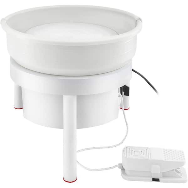 SKYSHALO Pottery Wheel 36cm Pottery Forming Machine with Foot Pedal Pottery Wheel for Adults 450W Electric Pottery Wheel for DIY