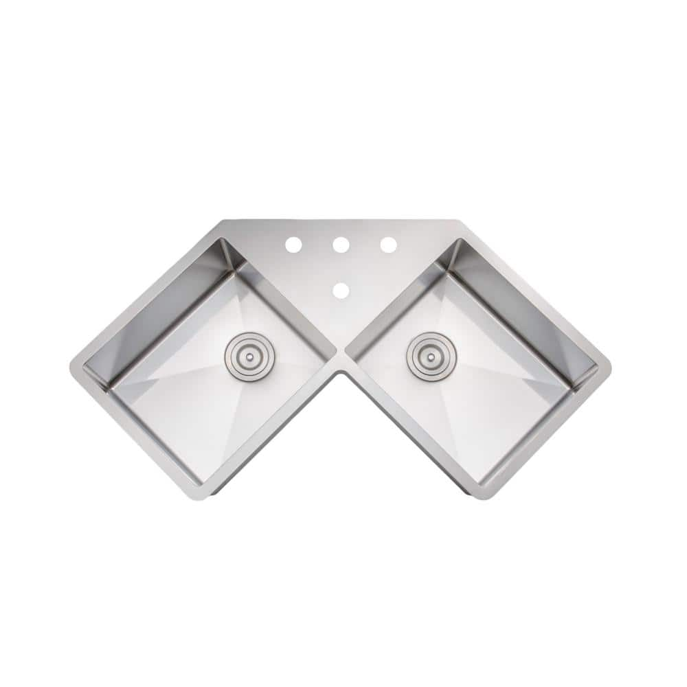 S STRICTLY KITCHEN + BATH RCORB3030WS-Stainless 16 Gauge 30 in. Butterfly  Corner Undermount Workstation Kitchen Sink with Accessories RCORB3030WS-SS  - The Home Depot