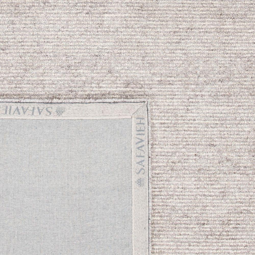 Gray Hand-Tufted Wool and Viscose 4' x 6' Area Rug