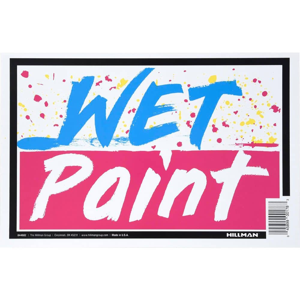 8 in. x 12 in. Plastic Wet Paint Sign price history on PriceWatchPro