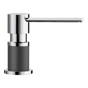 Lato Deck-Mounted Soap and Lotion Dispenser in Anthracite and Chrome