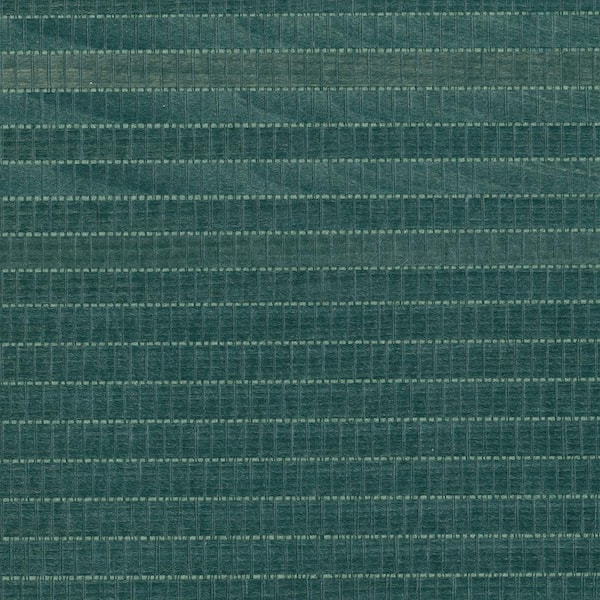 Kenneth James Kando Teal Grasscloth Peelable Wallpaper (Covers 72 sq. ft.)