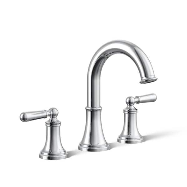 Capilano 8 in. Widespread 2-Handle Bathroom Faucet in Polished Chrome