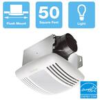 GreenBuilder Series 50 CFM Ceiling Bathroom Exhaust Fan with Light, ENERGY STAR