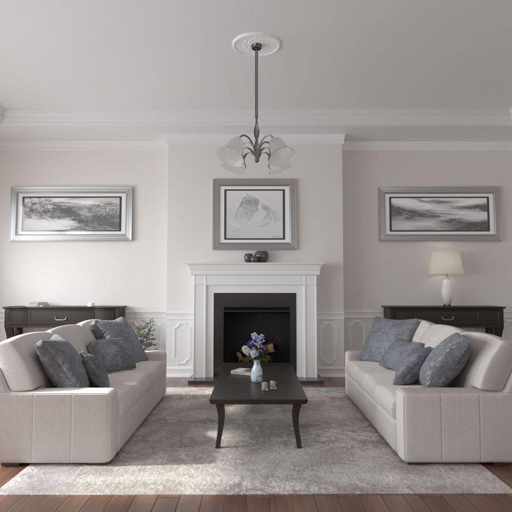 Primed Urethane 22.5" Round Harvest Ceiling Medallion