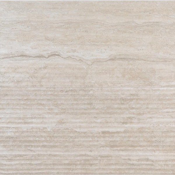 Wavy Taupe 12 in. x 35 in. Matte Ceramic Wall Tile (11.625 sq. ft./Case)