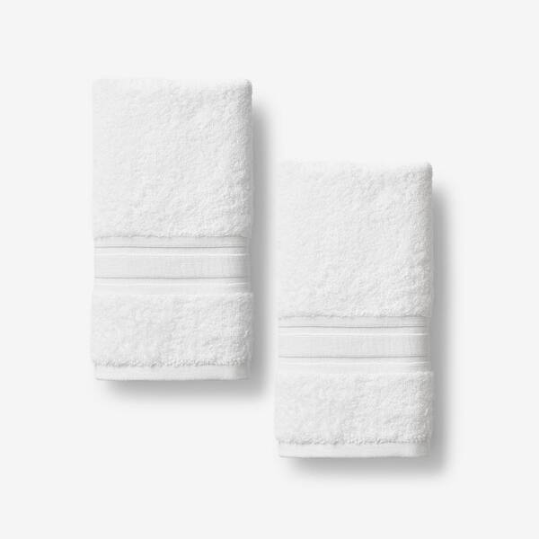 The Company Store Company Cotton White Solid Turkish Cotton Fingertip Towel (Set of 2)