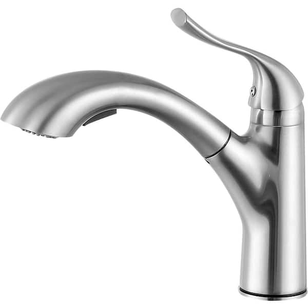 ANZZI Di Piazza Single Handle Standard Kitchen Faucet in Brushed Nickel