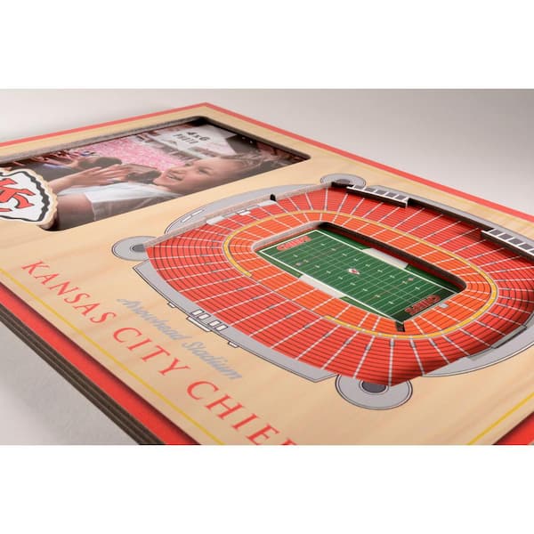 Kansas City Chiefs 3D Stadium View Art