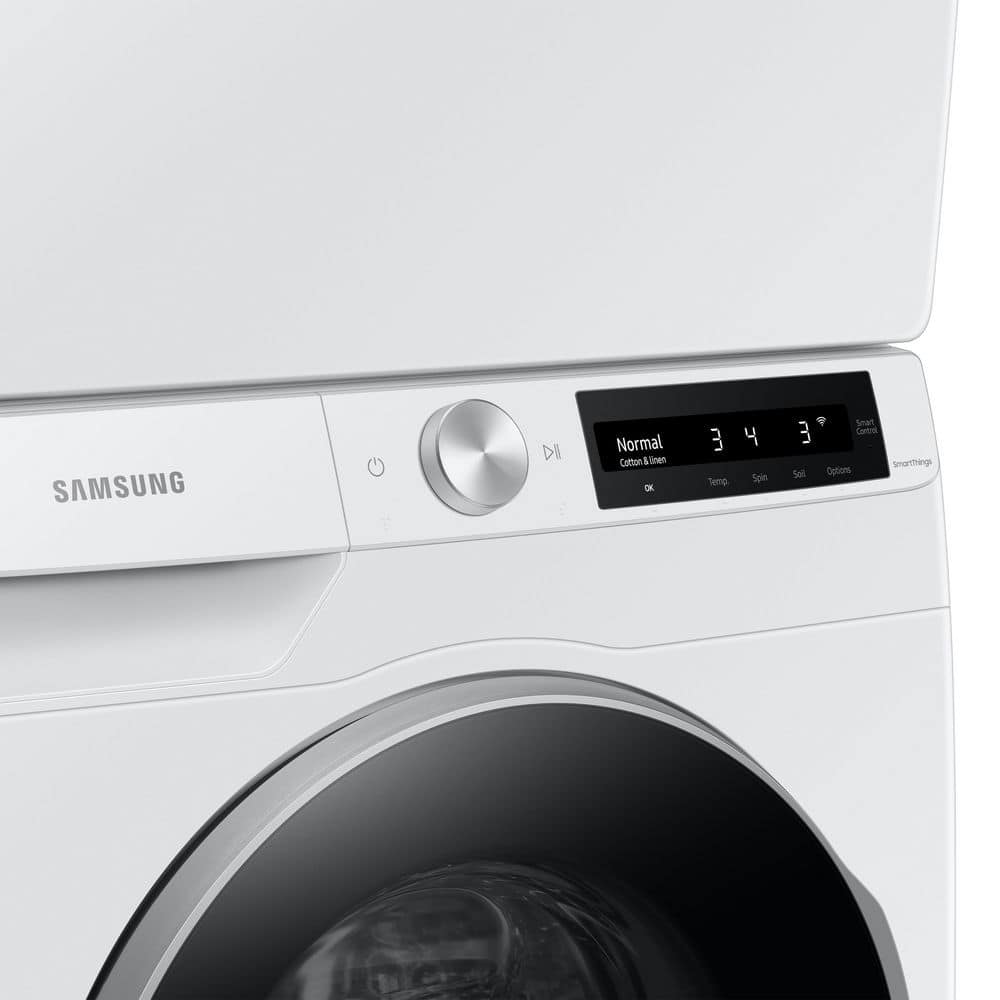 Samsung 4.0 cu. ft. White Smart Electric Dryer with AI Dial