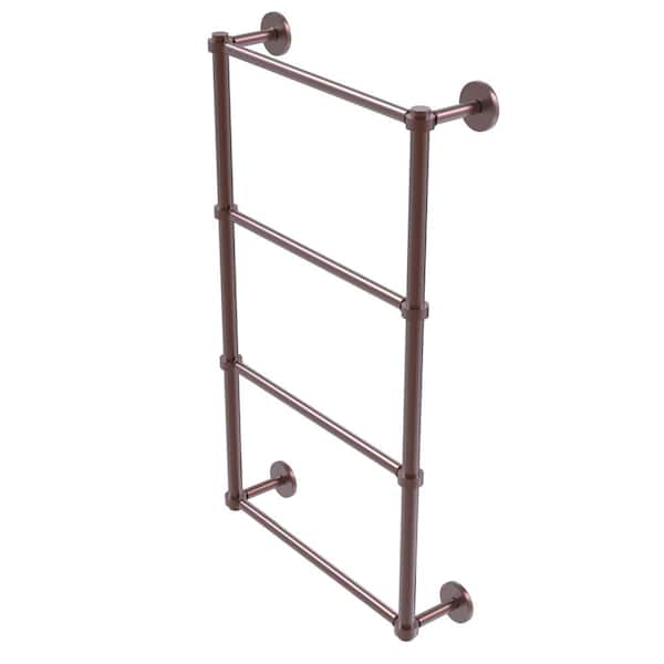 Prestige Skyline Collection 4-Tier 24 in. Ladder Towel Bar in Antique Copper