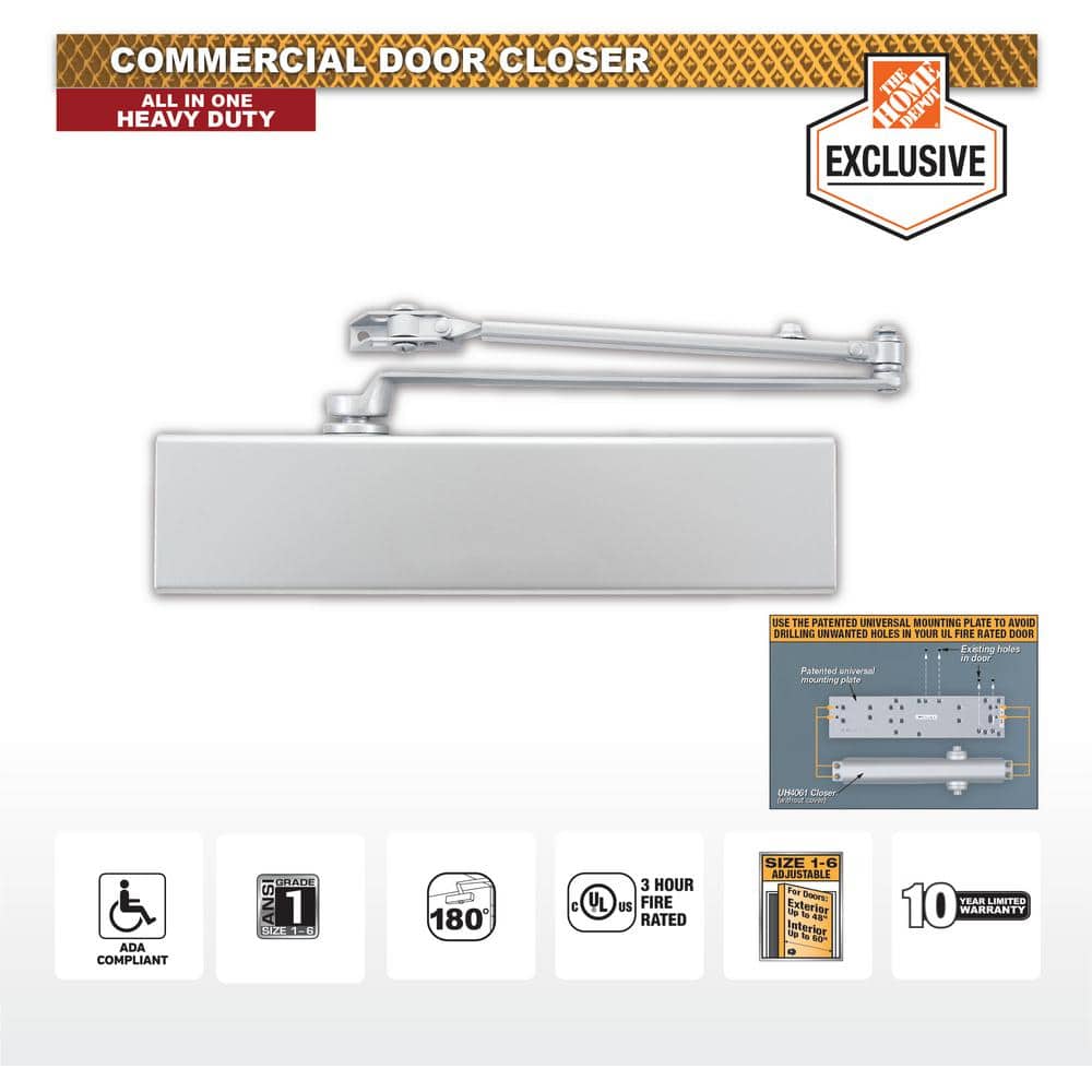 Universal Hardware Heavy-Duty All-in-One Aluminum Commercial Door