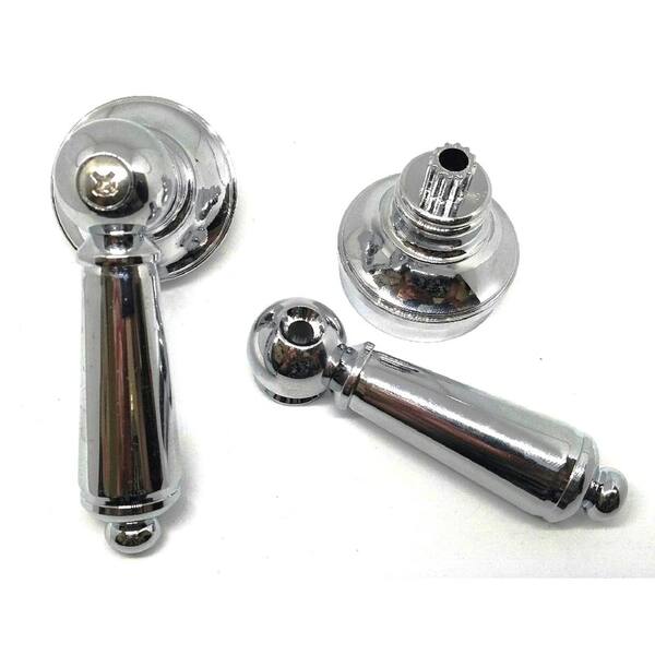 JAG PLUMBING PRODUCTS Universal Faucet Lever Handles, Chrome (2-Pack)