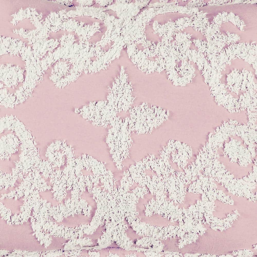 Elegant Florence King-Sized Pink Cotton Reversible Bedspread