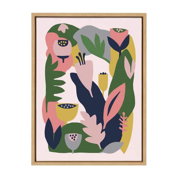 Kate and Laurel Sylvie "Myriams Garden" by Myriam Van Neste Framed Canvas Wall Art