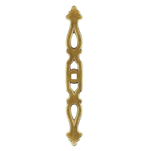 HICKORY HARDWARE 7 in. x 7/8 in. Brown Windsor Antique Furniture Backplate