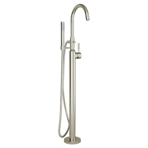 American Standard Cadet Single-Handle Freestanding Roman Tub Faucet with Hand Shower in Brushed Nickel