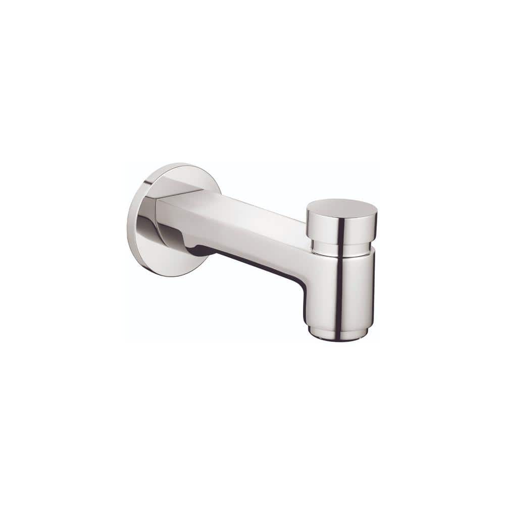 Chrome Wall Mounted Tub Spout with Diverter