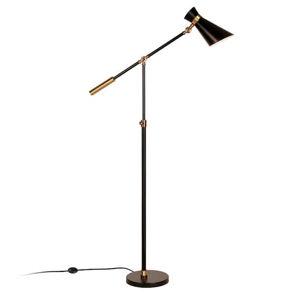 Black And Brass Floor Lamp, Pixar Style Floor Lamp