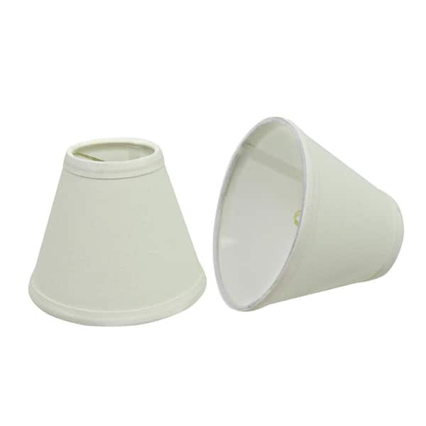 6 in. x 5 in. Vanilla Hardback Empire Lamp Shade (2-Pack)