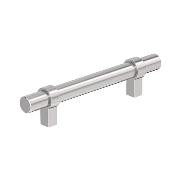 Amerock Central 3-3/4 in. Modern Polished Chrome Bar Cabinet Pull