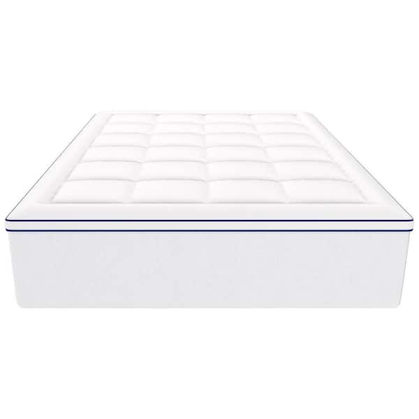 Mattress Topper Queen Size 4 in. Thickness Memory Foam Fiber Fill for Hot Sleepers