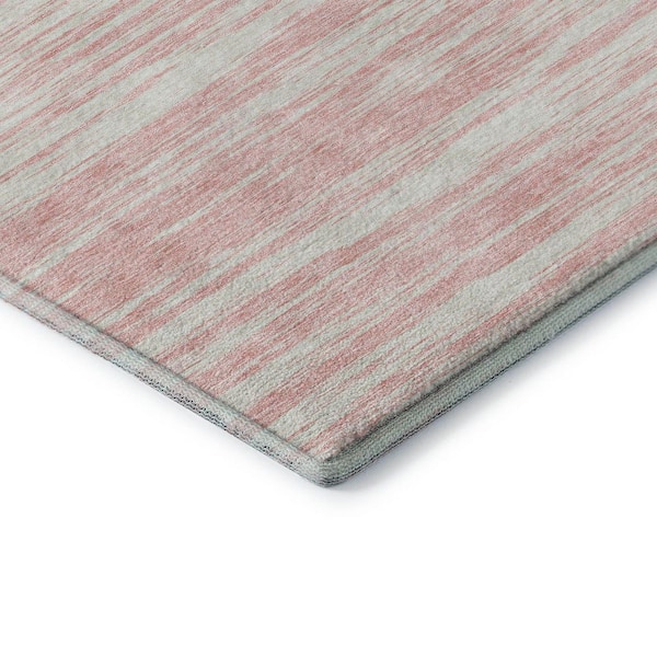 Mayfield Premium Machine Washable Abstract AMF951 Pink 8 ft. x 10 ft. Area Rug