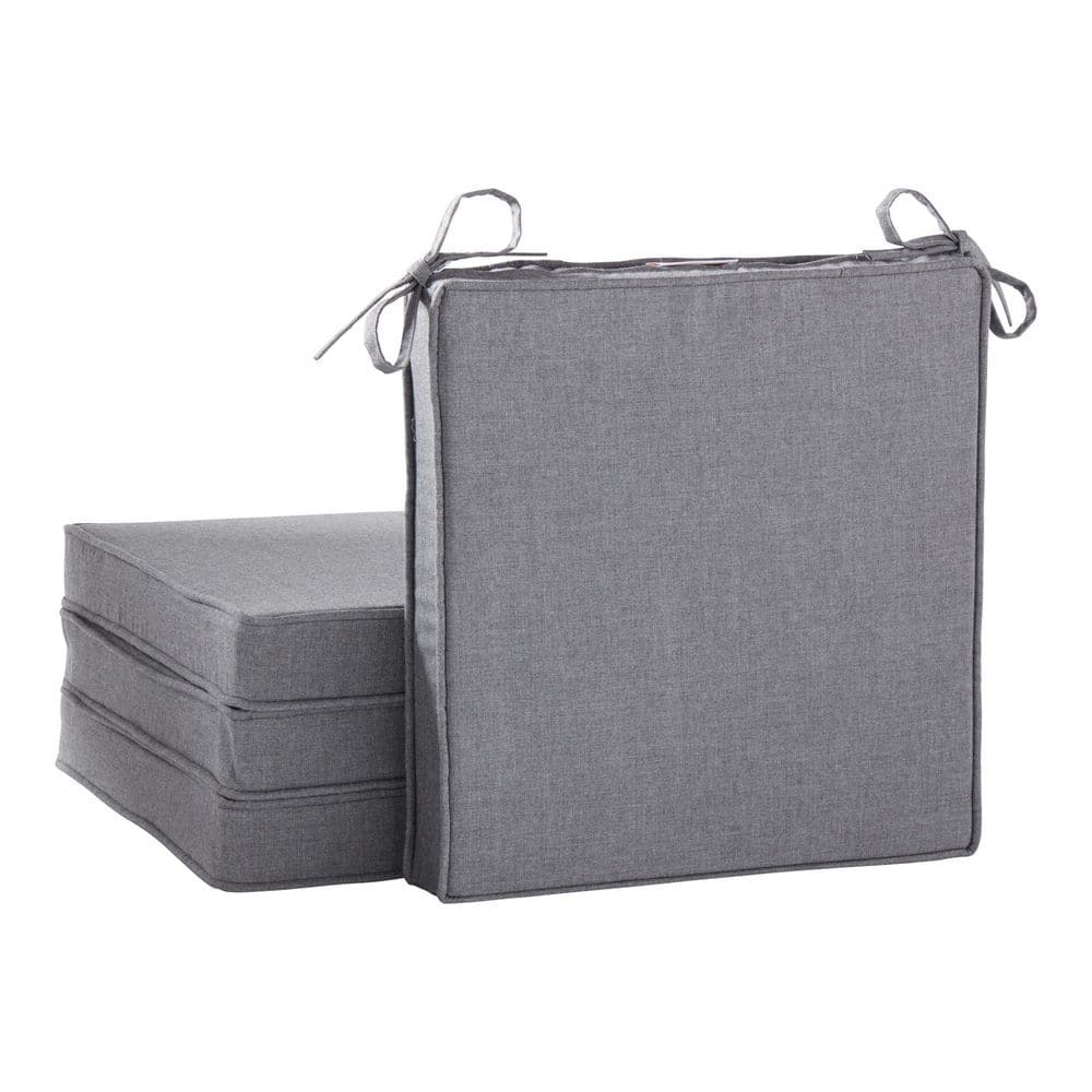 Sunbrella Cast Slate Square Reversible Outdoor Seat Cushion (4-Pack) price history on PriceWatchPro