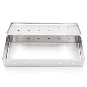 Heavy-Duty Stainless Steel Smoker Box with Hinged Lid