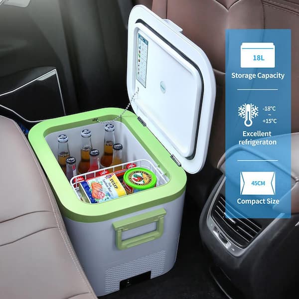 Justincity 19 qt. Portable Car Fridge 12 Volt Freezer Compressor