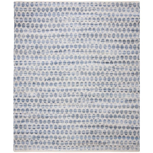 SAFAVIEH Montauk Blue 8 ft. x 10 ft. Abstract Multi-Hexagonal Area Rug