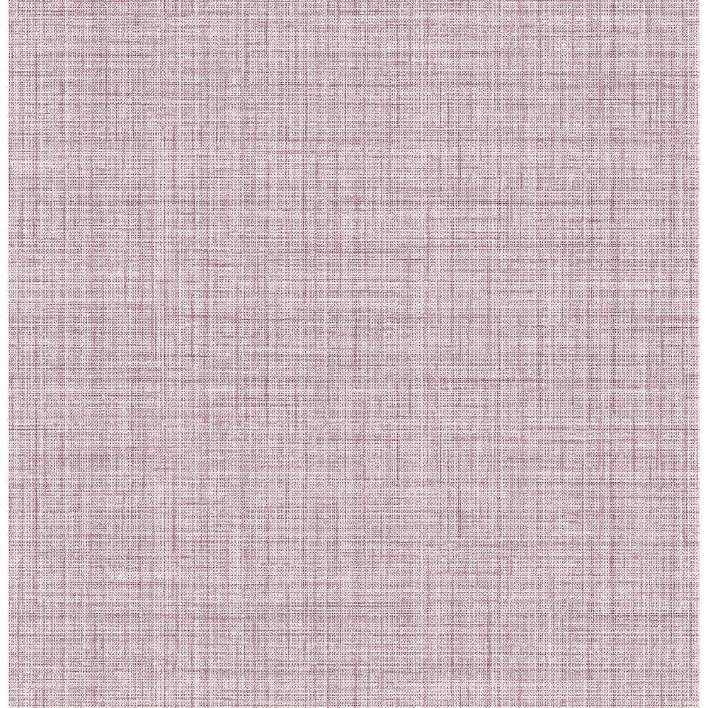 Purple Textured Faux Fabric Peel and Stick Wallpaper