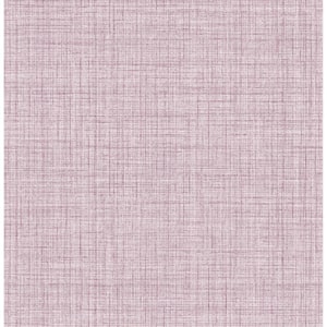 Lansdowne Pink Fabric Textures Vinyl Peel and Stick Wallpaper