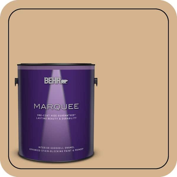BEHR MARQUEE 1 gal. Home Decorators Collection #HDC-NT-04 Creme De Caramel One-Coat Hide Eggshell Enamel Interior Paint & Primer