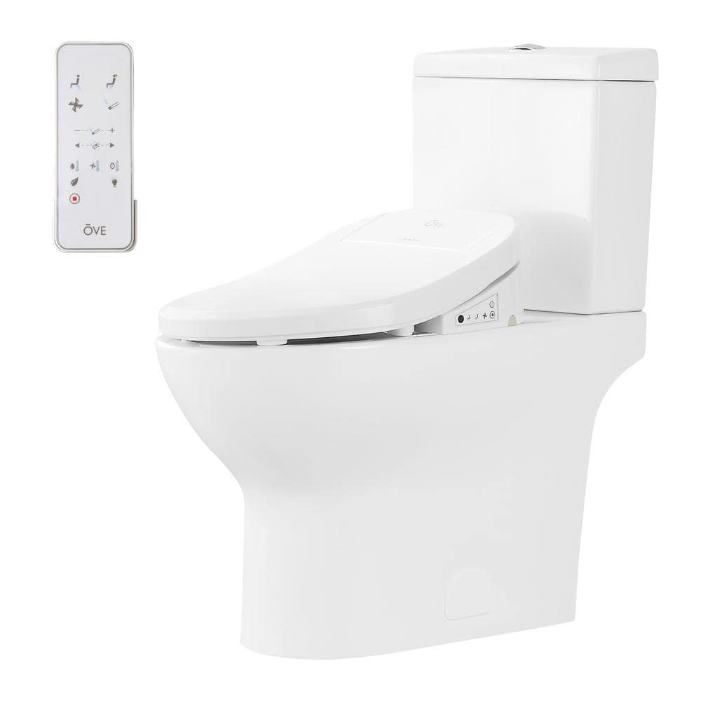 OVE Decors Felix Elongated Electric Bidet Toilet in White 15WSTFELI15WH