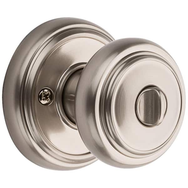 3 BALDWIN SATIN NICKEL PASSAGE DOOR KNOBS 