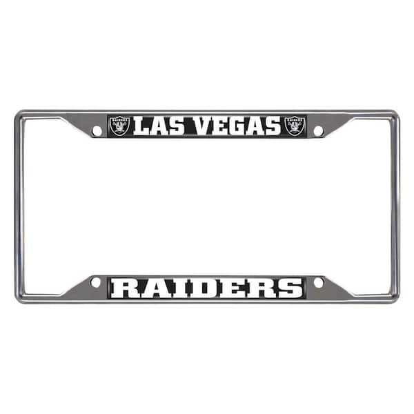 FANMATS NFL - Las Vegas Raiders Chromed Stainless Steel License Plate Frame