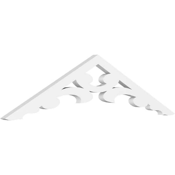 Ekena Millwork Vienna 1 in. D x 9 in. W x 36 in. L Signature Urethane Gable Pediment