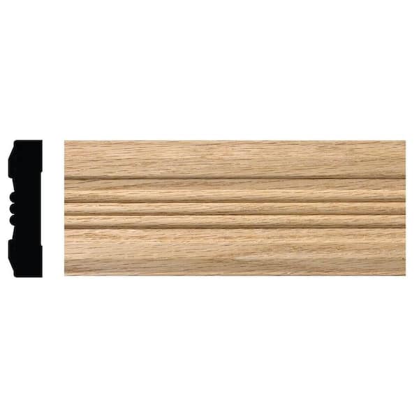 OML18 3/4 in. x 3 in. x 84 in. Red Oak Victorian Casing Moulding