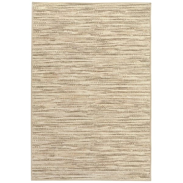 Clay Machine Washable Natural 3 ft. x 5 ft. Indoor Area Rug