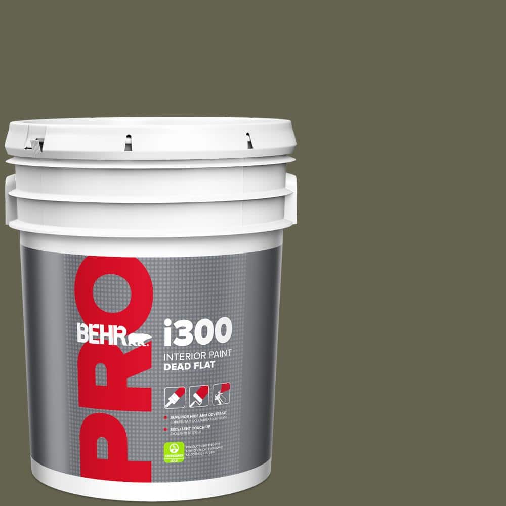 5 gal. #N350-7A Mountain Olive Dead Flat Interior Paint price history on PriceWatchPro