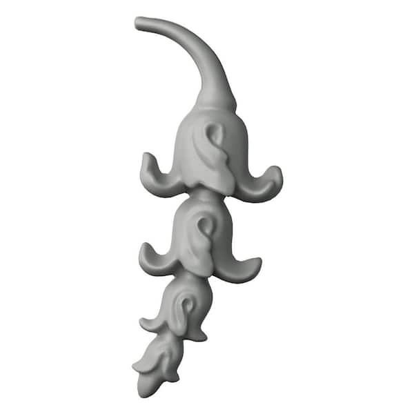 Ekena Millwork 0.50 in. x 1.125 in. x 4.13 in. Polyurethane Applique and Onlay Moulding