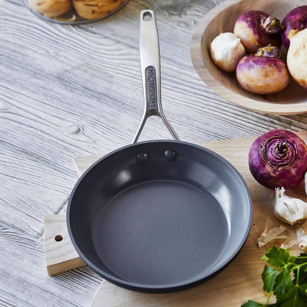 Gray 10" Aluminum Ceramic Nonstick Fry Pan