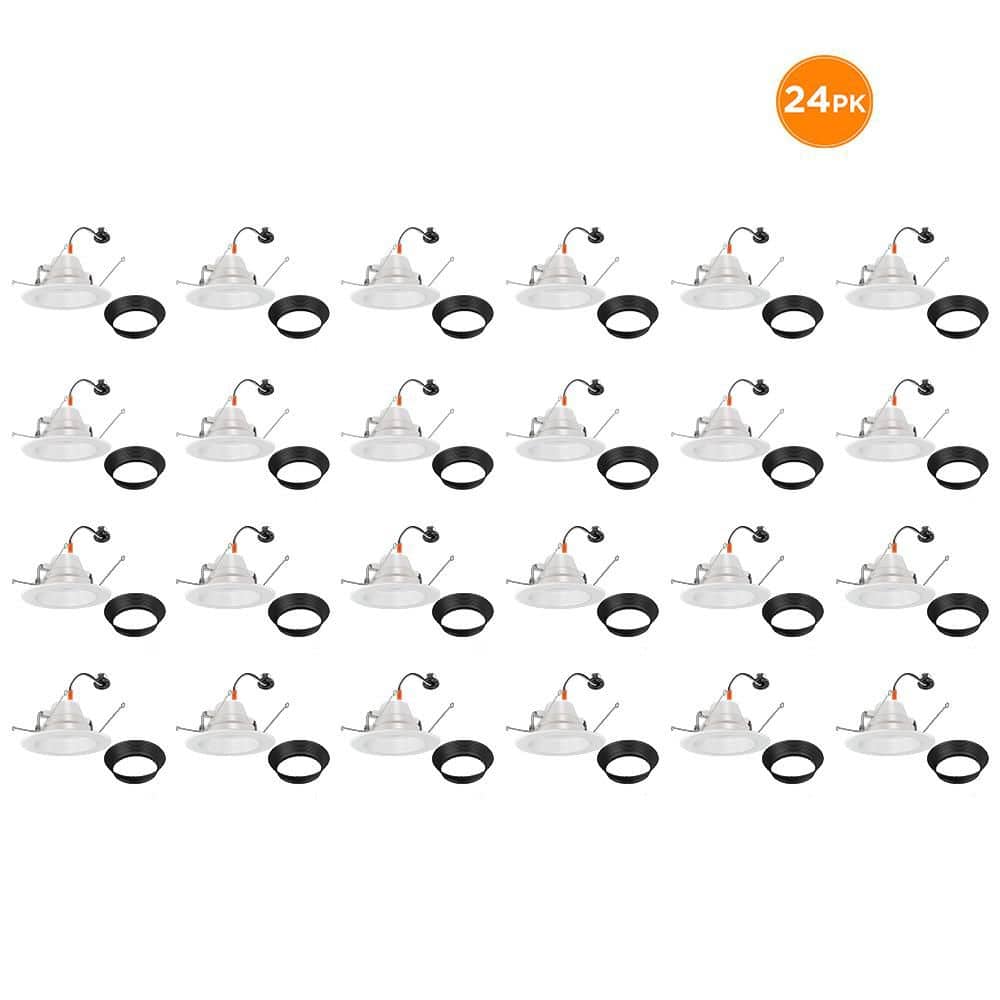 6 in. 30 Lighting Options Integrated LED Recessed Light Trim Adjustable CCT