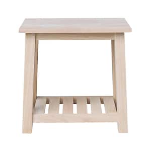 Surrey Unfinished Solid Wood Accent Table