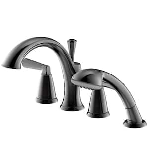 Liege 2-Handle 4-Hole Roman Tub Faucet With Hand Shower in Oil Rubbed Bronze