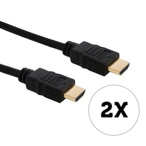 50 ft. HDMI v2.0 Cable with Ethernet in Black (2-Pack)